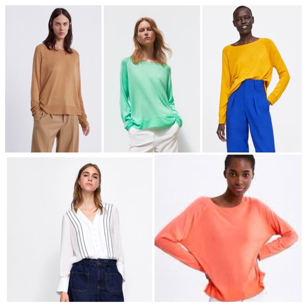 Zara 5 item Bundle Tops Sweaters Blouse